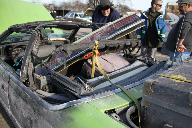 Illustration for article titled This Movie Tribute Chrysler LeBaron Got Burned to a Crisp for Snow Domination